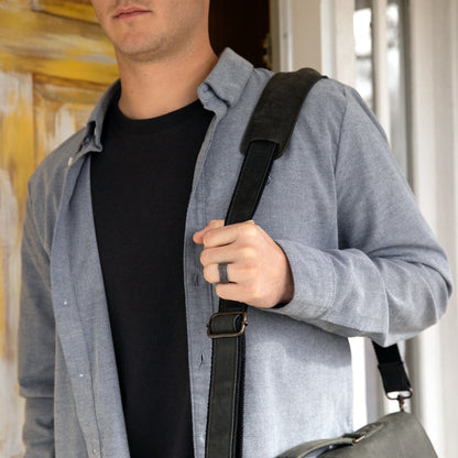 Strong + True Ring (Silver Sterling & Black)