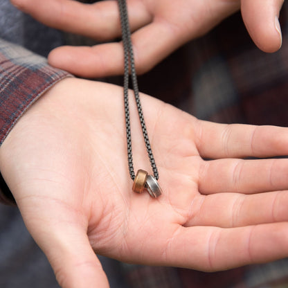 Limitless Necklace (Sterling Silver & Brass)