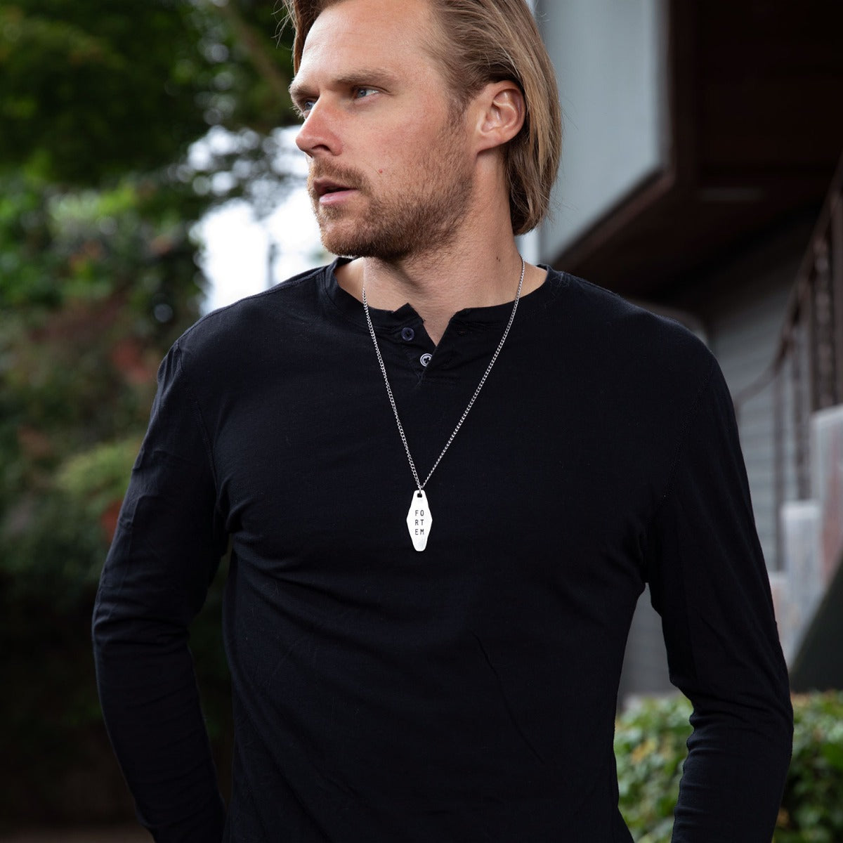 Fortem Identity Tag Necklace (Pewter)