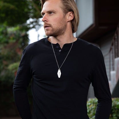 Fortem Identity Tag Necklace (Pewter)