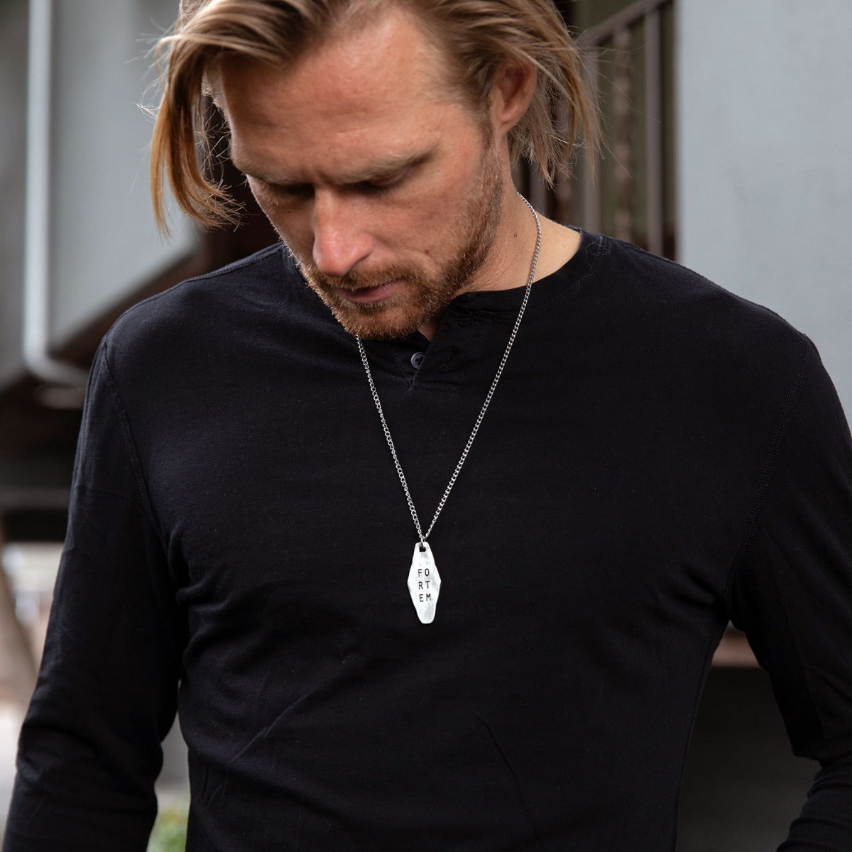 Fortem Identity Tag Necklace (Pewter)