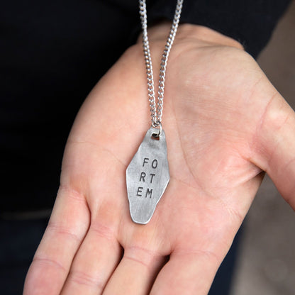 Fortem Identity Tag Necklace (Pewter)
