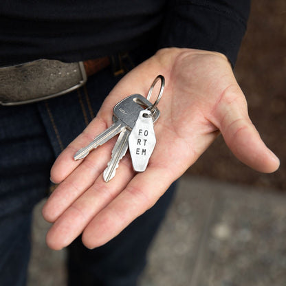 Fortem Identity Tag Key Ring (Pewter)