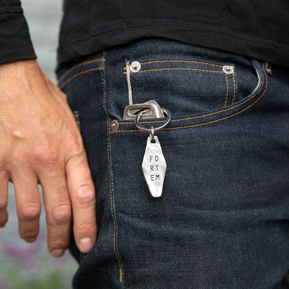 Fortem Identity Tag Key Ring (Pewter)
