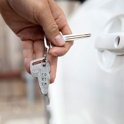 Fortem Identity Tag Key Ring (Pewter)