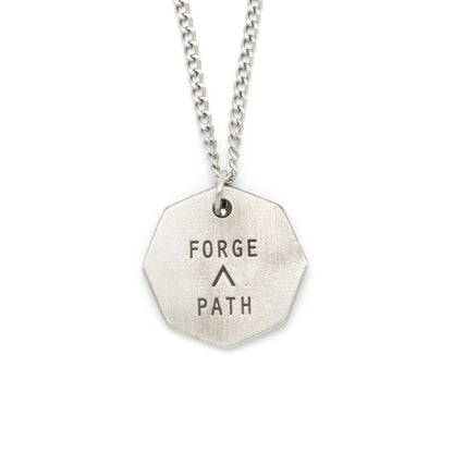 Forge a Path Hex Tag Necklace (Pewter)