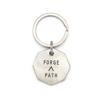 Forge a Path Hex Tag Key Ring (Pewter)