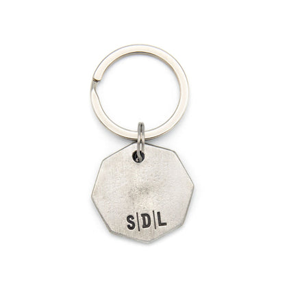 Forge a Path Hex Tag Key Ring (Pewter)