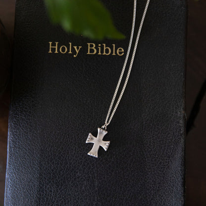 Completeness Cross Necklace (Antiqued Sterling Silver)