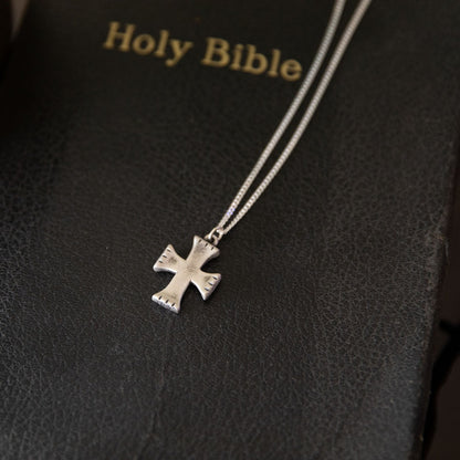 Completeness Cross Necklace (Antiqued Sterling Silver)