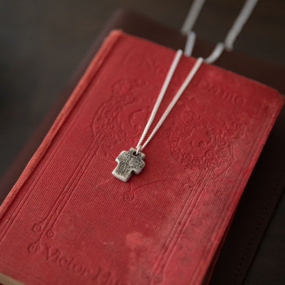 Endure Cross Necklace (Antiqued Sterling Silver)