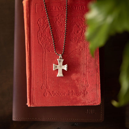 Completeness Cross Necklace (Antiqued Sterling Silver)