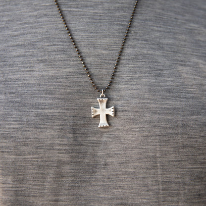 Completeness Cross Necklace (Antiqued Sterling Silver)