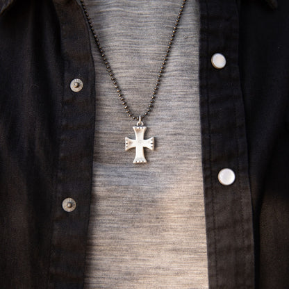 Completeness Cross Necklace (Antiqued Sterling Silver)