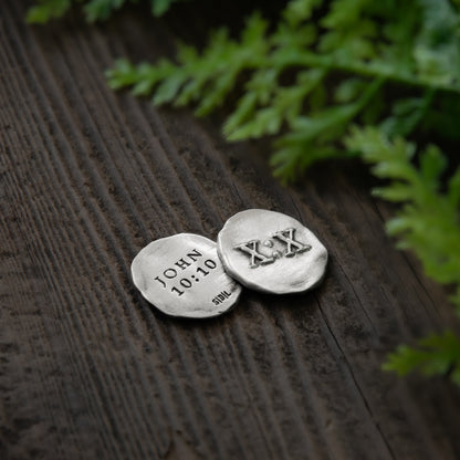 John 10:10 Pocket Token (Sterling Silver)