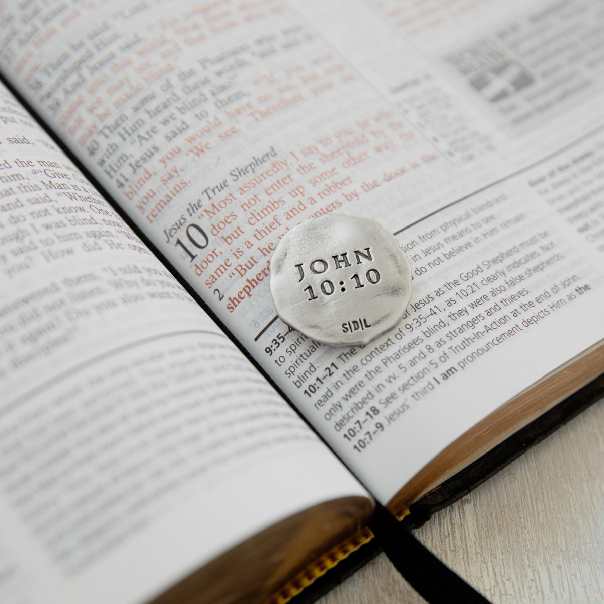 John 10:10 Pocket Token (Sterling Silver)