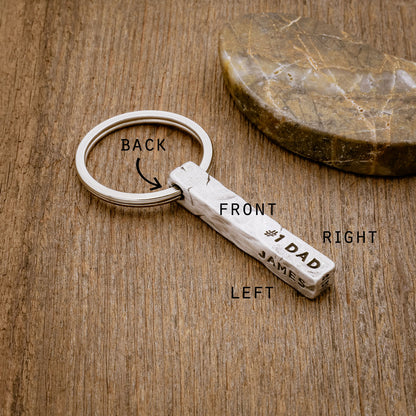 Endurance Key Ring - 4 Sides (Sterling Silver)