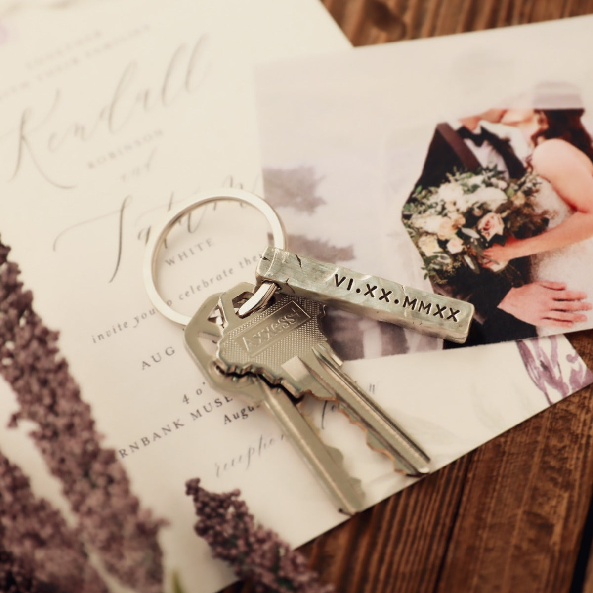 Endurance Key Ring - 1 Side (Sterling Silver)