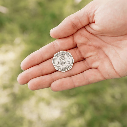 No Fear in Love Pocket Coin (Sterling Silver)