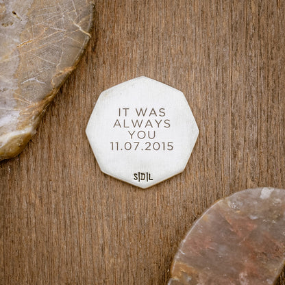 No Fear in Love Pocket Coin (Sterling Silver)