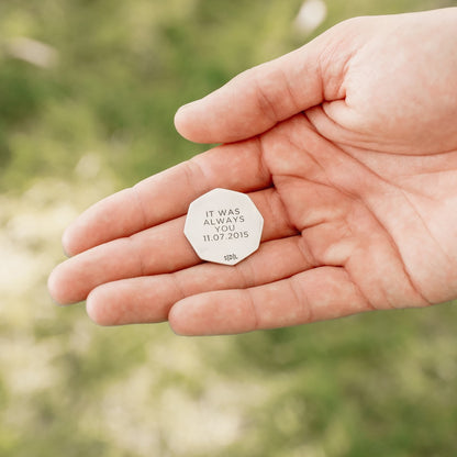 No Fear in Love Pocket Coin (Sterling Silver)