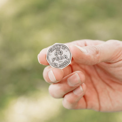 No Fear in Love Pocket Coin (Sterling Silver)