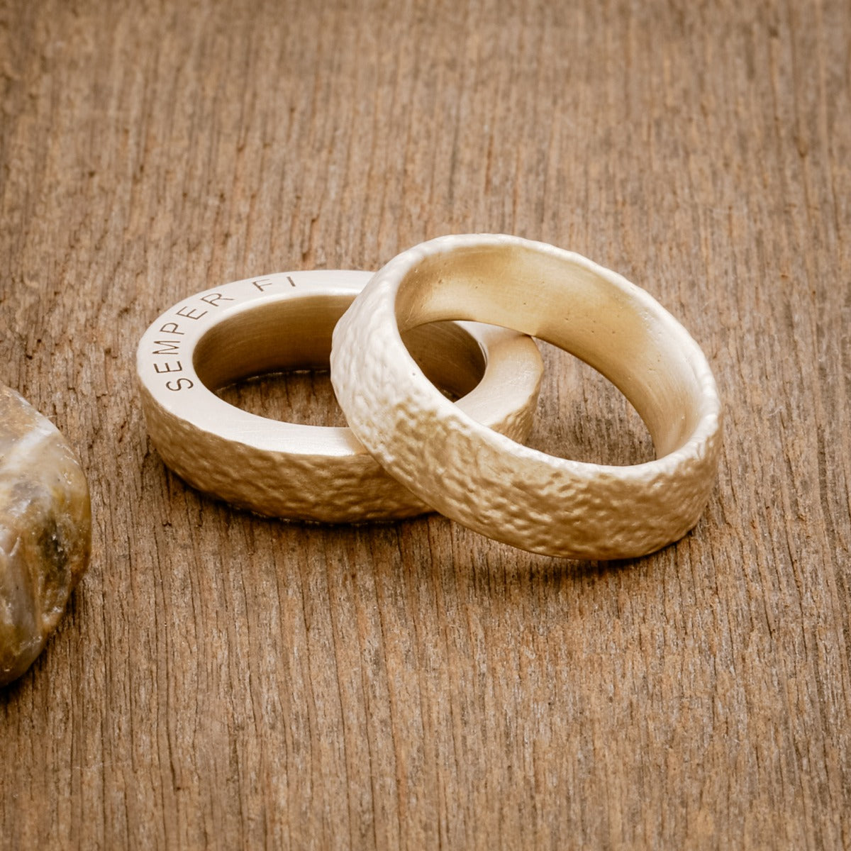 Life Together Ring Pair (14K Solid Gold)