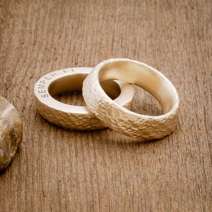 Life Together Ring Pair (14K Solid Gold)