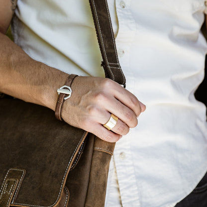 Valor Wide Ring (14K Solid Gold)
