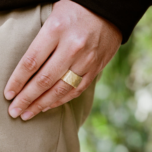 Strong + True Wide Ring (10K Solid Gold)