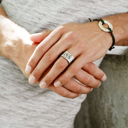 Strong + True Wide Ring (Sterling Silver)