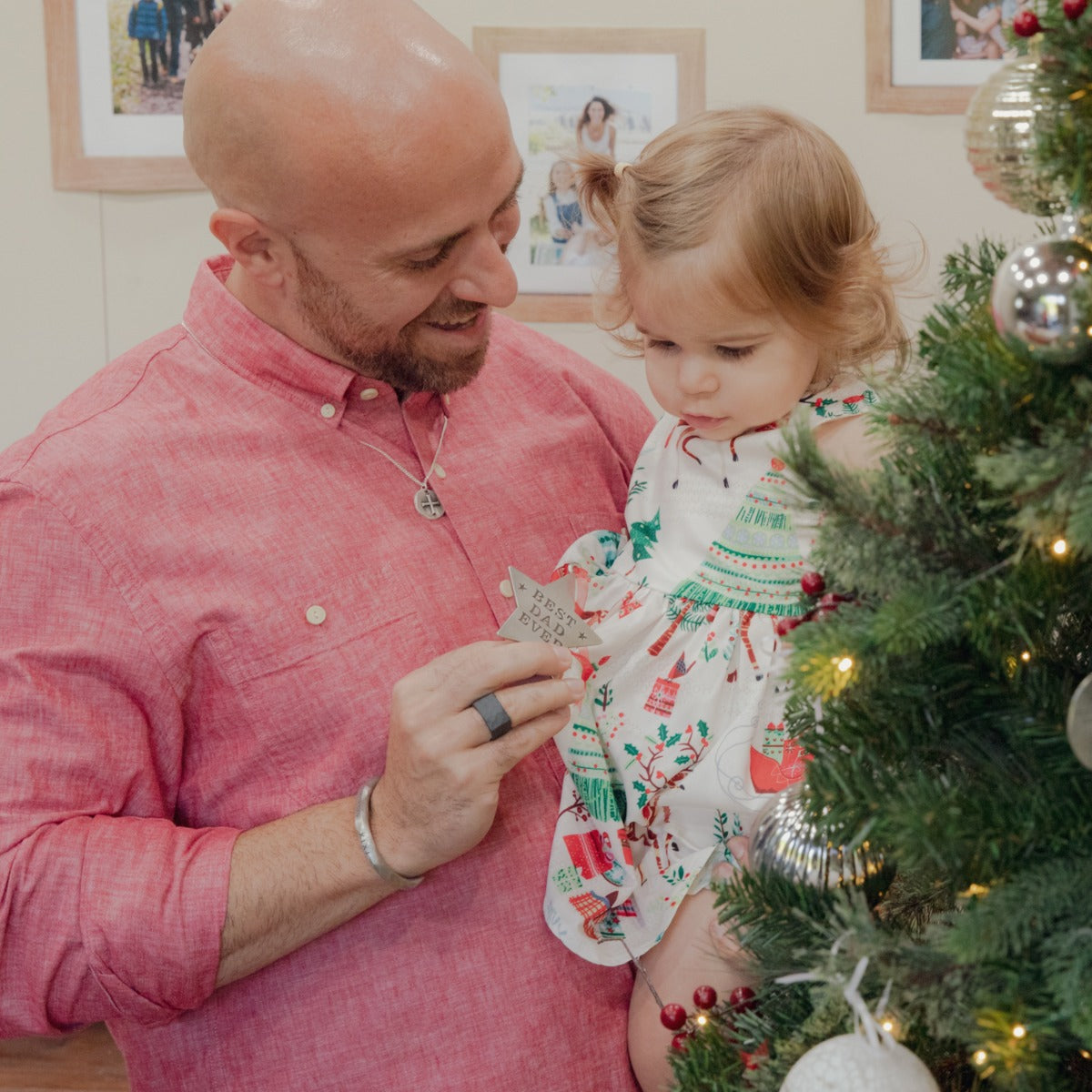 Best Dad Ornament (Pewter) - Lisa Leonard Designs