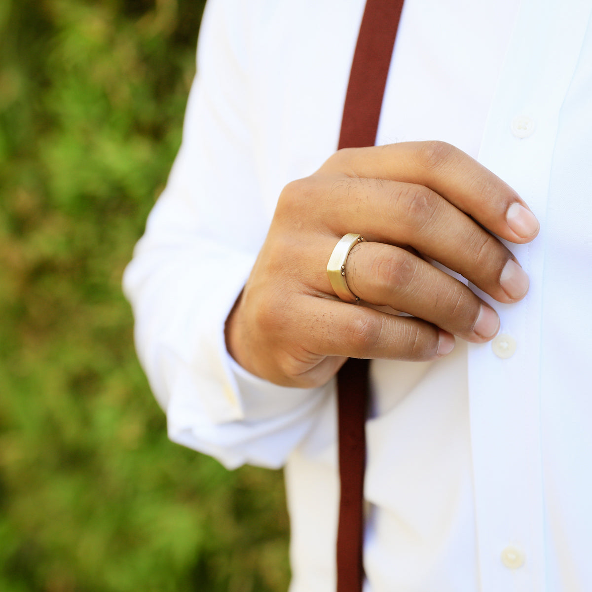 Strong + True Narrow Ring (14K Solid Gold)
