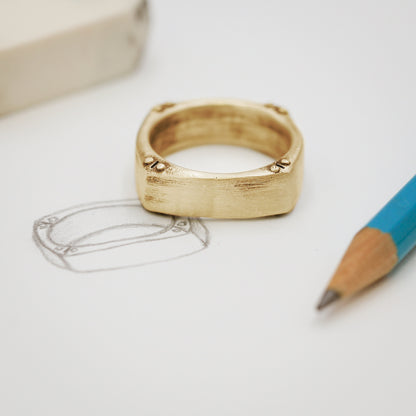 Strong + True Narrow Ring (10K Solid Gold)