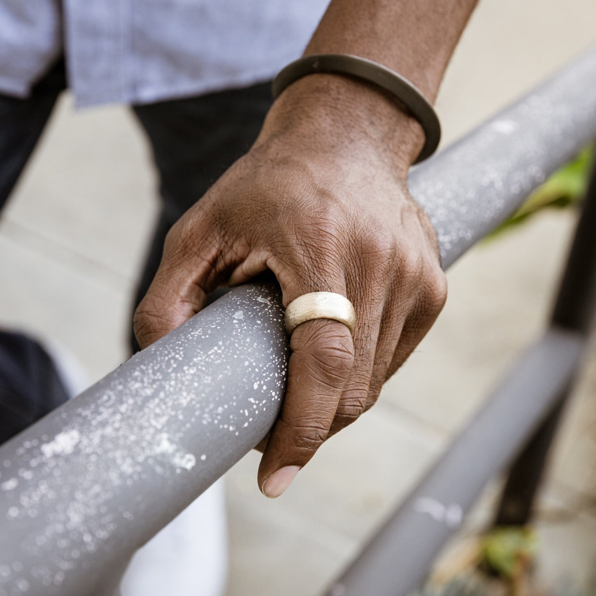 Collide With The Sky Ring (Textured 14K Solid Gold) - Lisa Leonard Designs