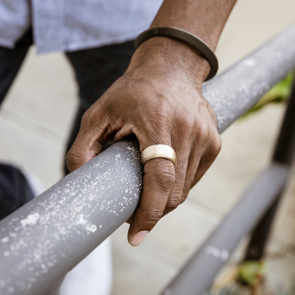 Collide With The Sky Ring (Textured 14K Solid Gold)