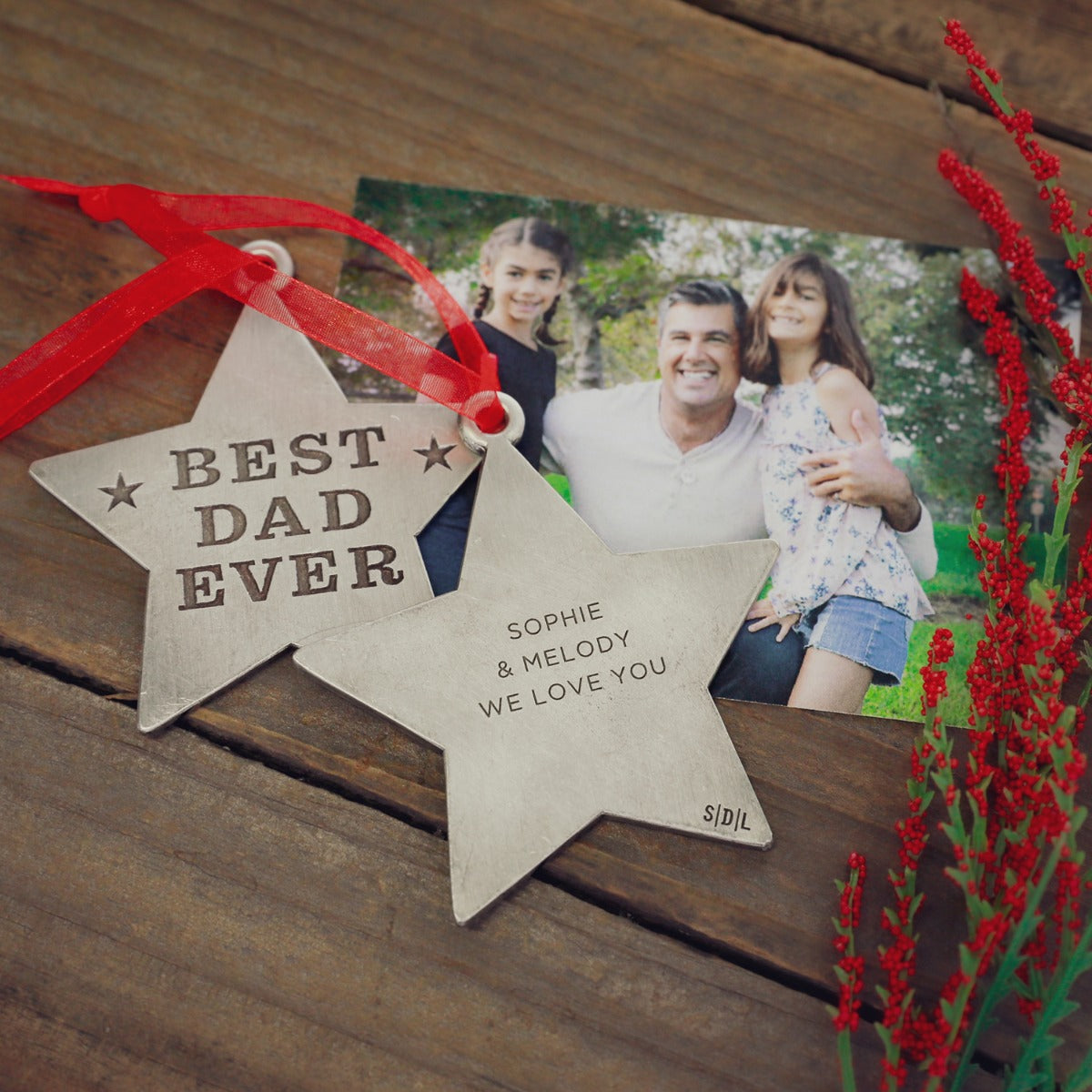 Best Dad Ornament (Pewter) - Lisa Leonard Designs