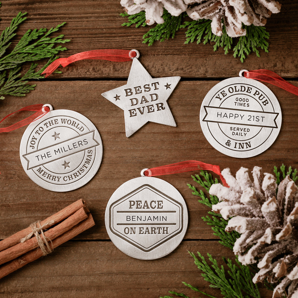 Peace on Earth Ornament (Pewter)