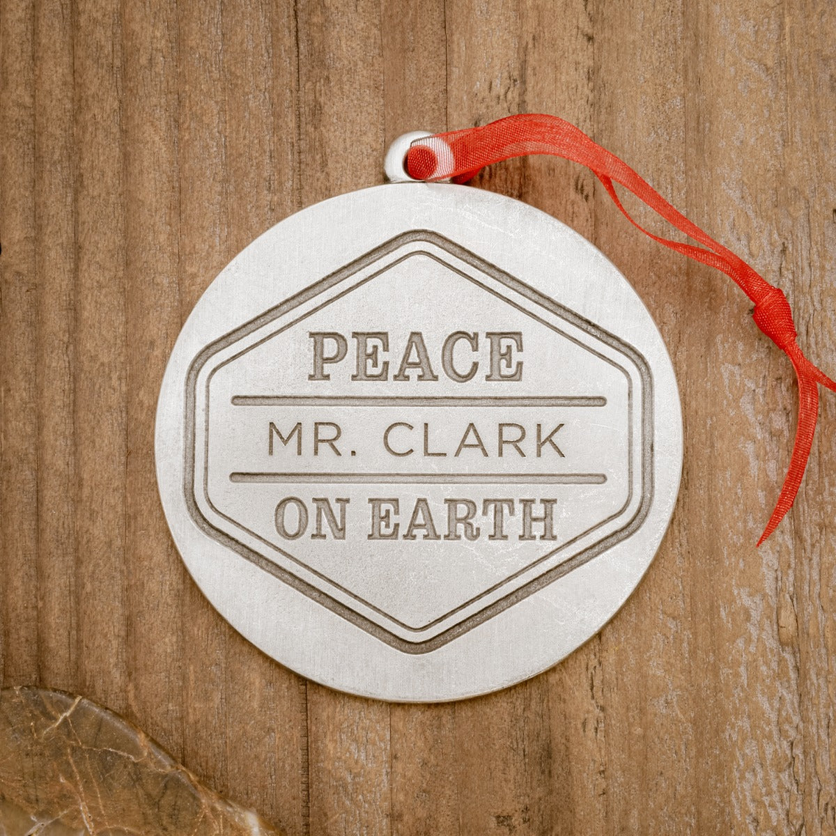Peace on Earth Ornament (Pewter) - Lisa Leonard Designs
