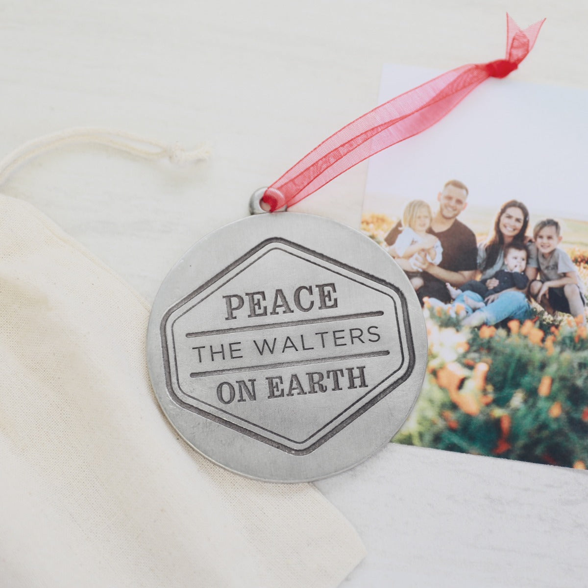 Peace on Earth Ornament (Pewter) - Lisa Leonard Designs