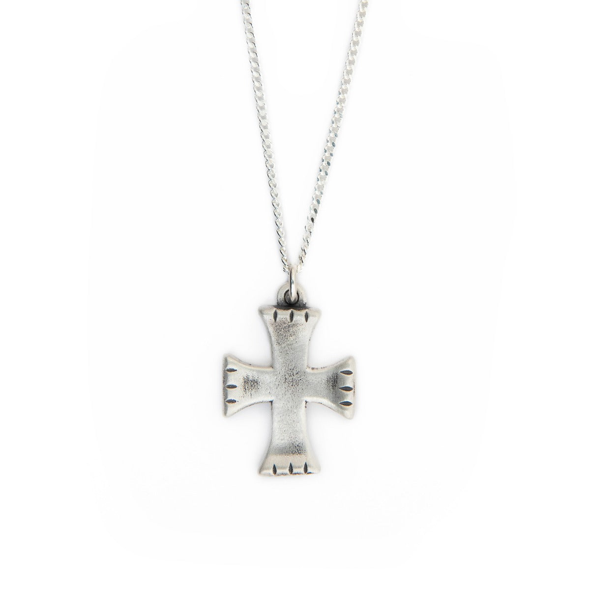 Completeness Cross Necklace (Antiqued Sterling Silver)