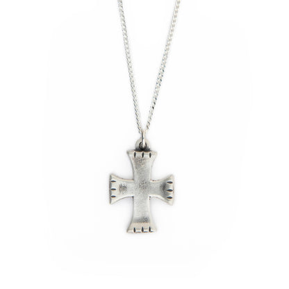 Completeness Cross Necklace (Antiqued Sterling Silver)