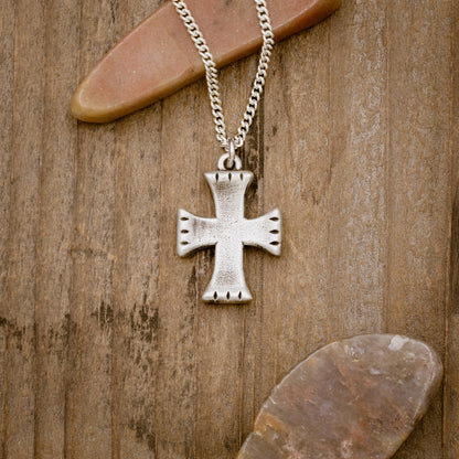Completeness Cross Necklace (Antiqued Sterling Silver)