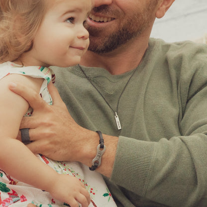 Linked Together Cross Bracelet (Black)