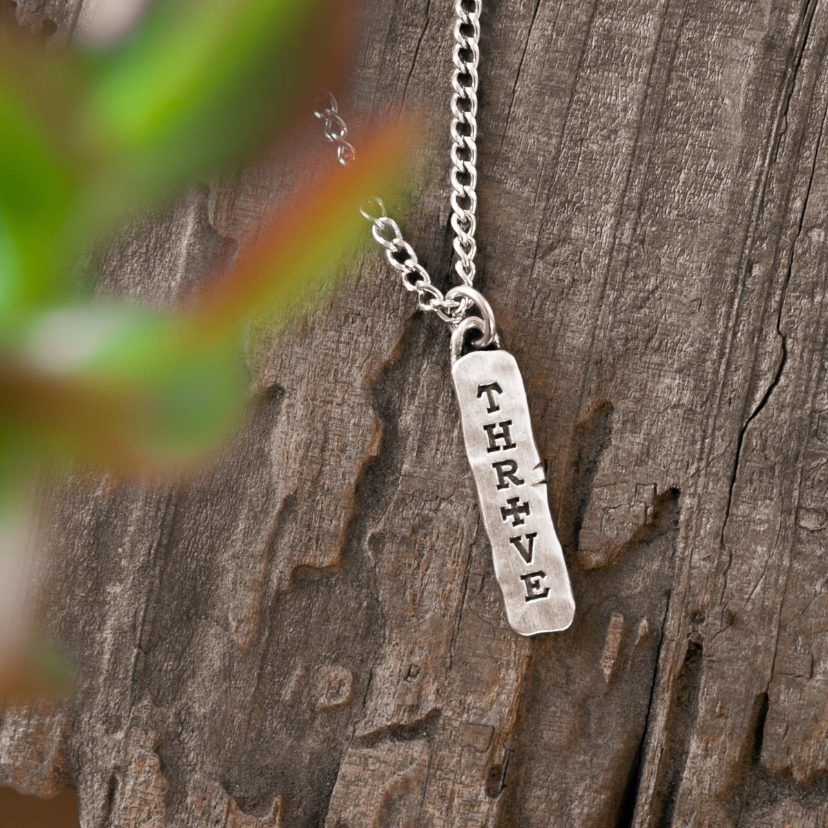 Thrive Tablet Necklace (Pewter)