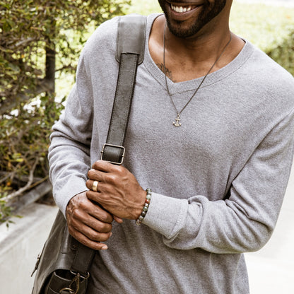 Anchor of My Soul Necklace (Antiqued Sterling Silver)