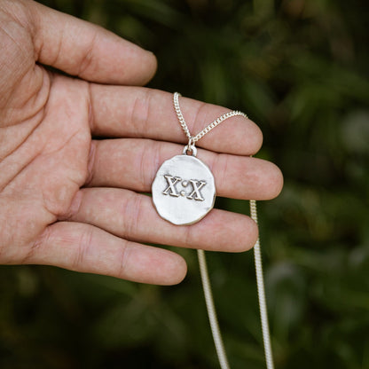 John 10:10 Necklace (Antiqued Sterling Silver)