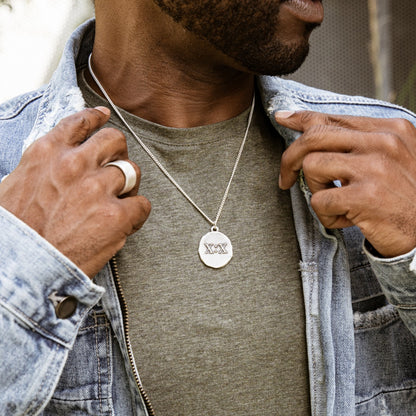 John 10:10 Necklace (Antiqued Sterling Silver)