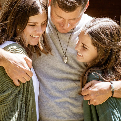Family Tree Shield Necklace (Antiqued Sterling Silver)