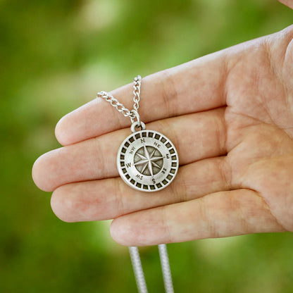 Guiding Compass Necklace (Pewter)